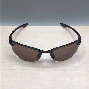 Maui Jim MJ Sport Rimless Sunglasses  MJ-405-10 64-17-130 Brown Makaha